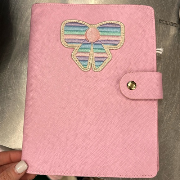 Stoney clover lane flamingo notebook with pastel bow - Picture 2 of 5